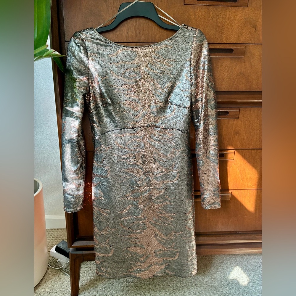 Jessica Simpson Sequins Cocktail Mini Dress Size 2